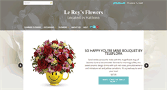 Desktop Screenshot of leroysflowers.net