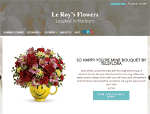 Tablet Screenshot of leroysflowers.net